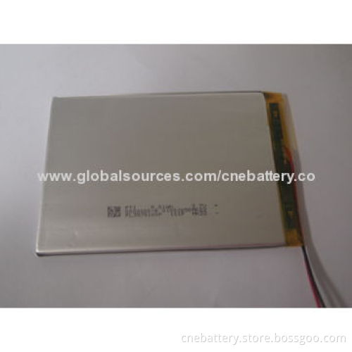 3.7V/4,800mAh Lithium-ion Battery with RoHS, UL, UN38.3 Certificates, for Tablets,Solar Lamps,Tester